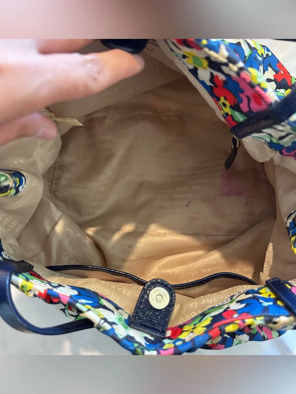 Kate Spade Carroll Gardens Floral Shoulder Bag Purse Handbag Designer Luxury EUC